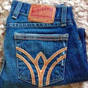 Lucky Brand Lil Paradise Cuffed Crop w Embroidery